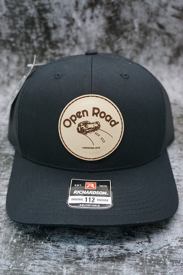 Open Road Leather Logo Cap