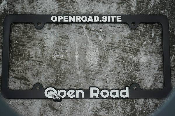 Open Road License Plate Frame