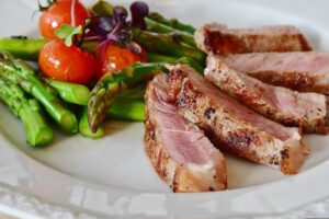 Healthy meat and vegetables