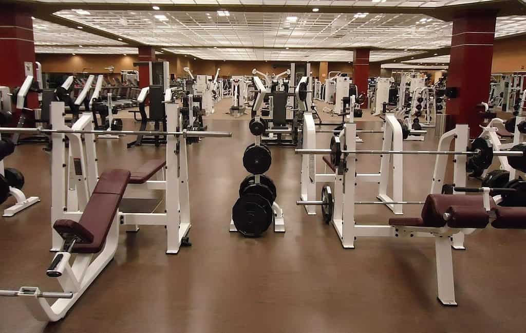 Empty weight room