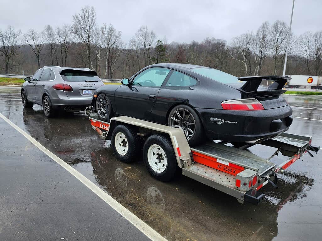 Project Open Road Streetable Track Car - Getting towed home